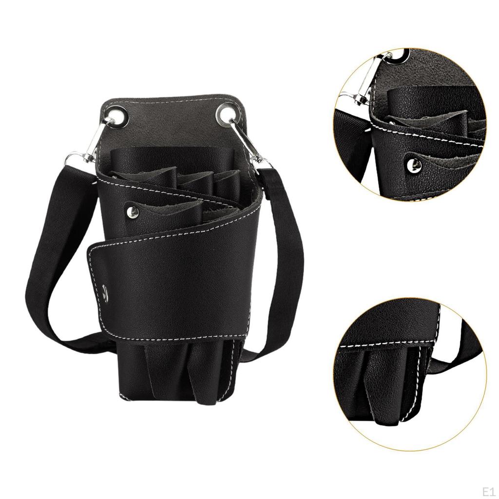 Сумка для парикмахерских инструментов, рюкзак для ножниц, многофункциональная кожа с ремнем, легко моется
