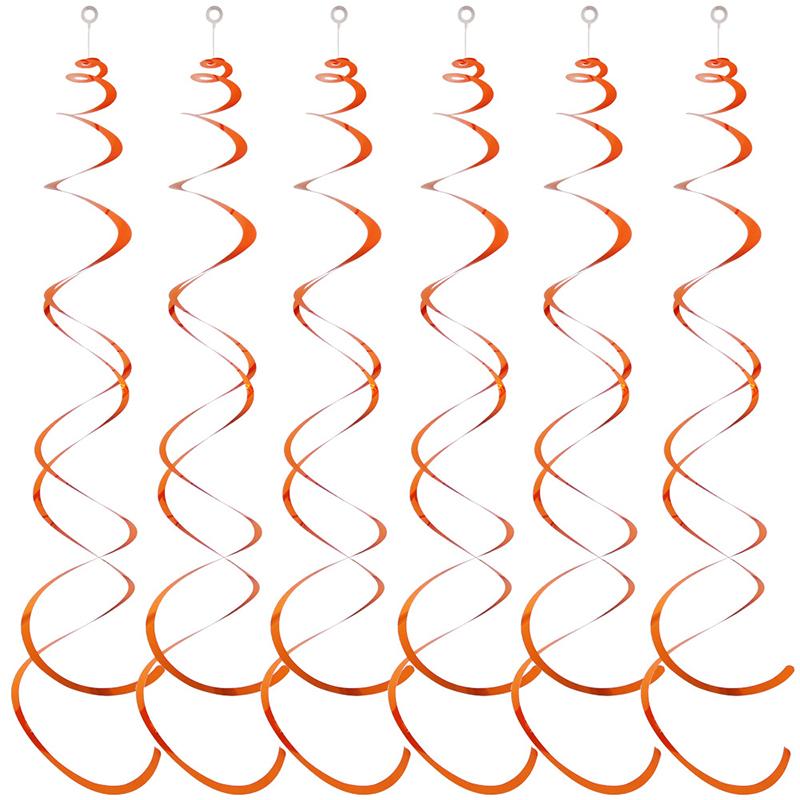 6pcs/set Hanging Swirl Decorations Colorful Household DIY Party Supplies Perfect for Birthdays Weddings Celebrations TMZ