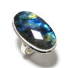 Labradorite Gemstone 925 Sterling Silver Gift Jewelry Ring Size 8