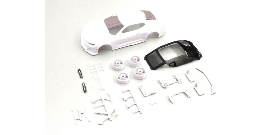 Комплект кузова Kyosho White Chevrolet Camaro ZL1 1LE Неокрашенный комплект кузова с дисками MZN199