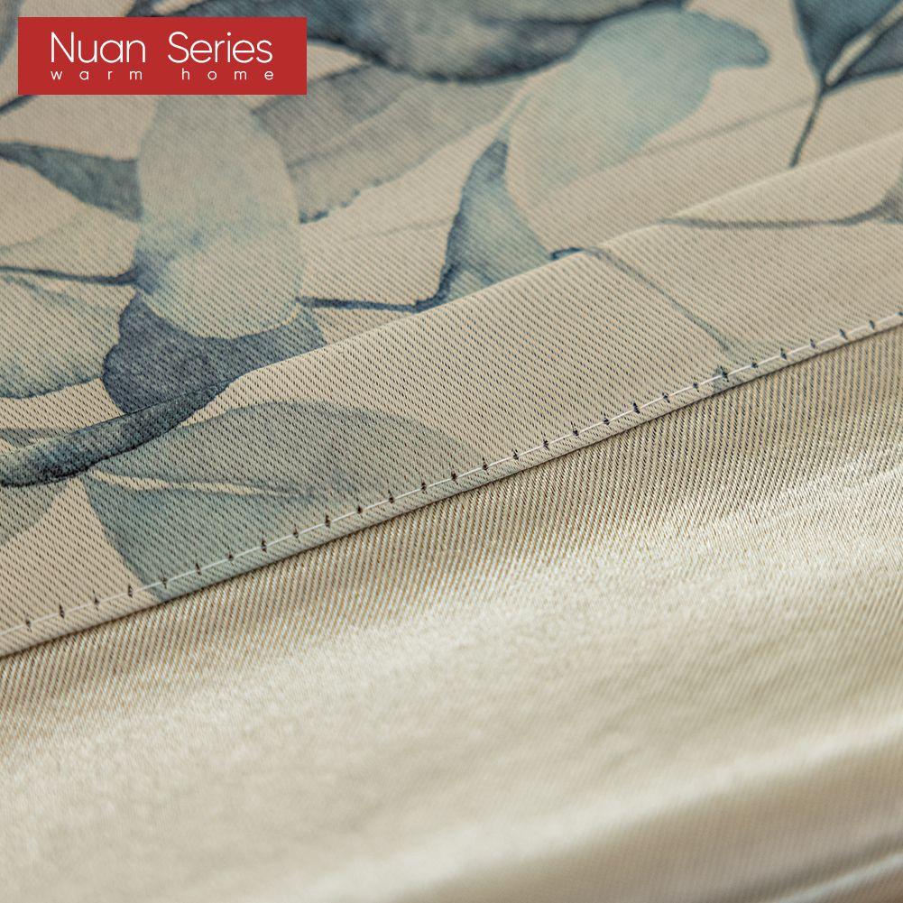 1 шт. серия Nuan, затемнение 70-80%, расписанные вручную зеленые шторы с растительным принтом, шторы в американском пасторальном стиле для спальни, гостиной, домашнего декора