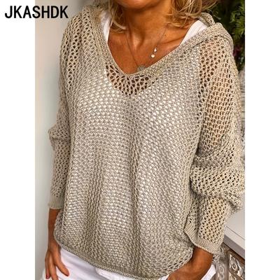 Женские модные повседневные весенне-осенние однотонные блузки и рубашки с v-образным вырезом и длинным рукавом с принтом