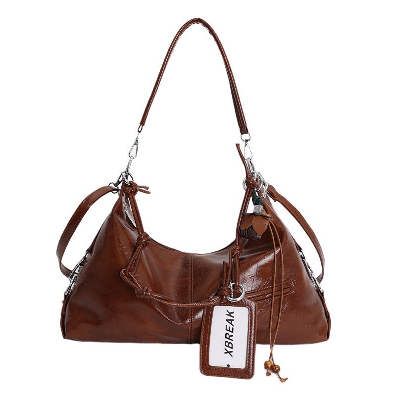 Shiny Minimalist Retro Crossbody Shoulder Bag for Women - Soft Texture, Versatile, Ideal for Outings and Commuting