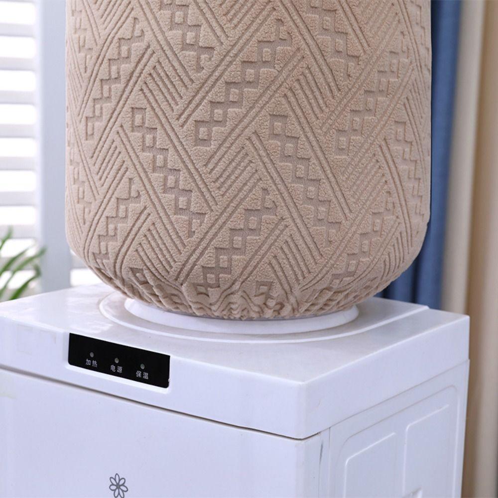 Solid Color Elastic Barrel Cover Removable Barrel Dust Cover Water Dispenser Cover Living Room