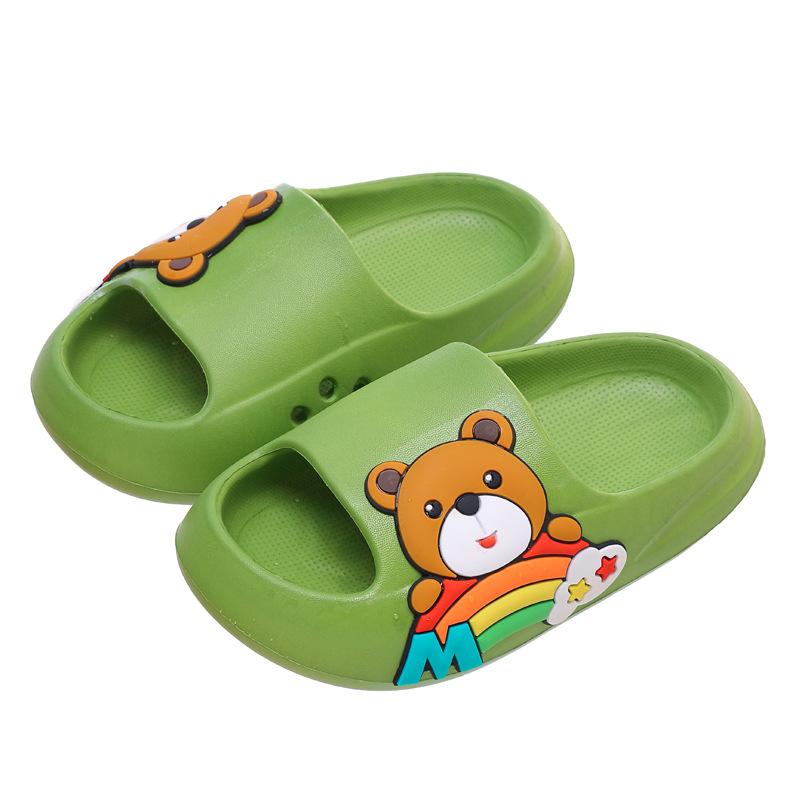 Тапочки для девочек, летние милые нескользящие детские тапочки для купания в ванной для маленьких девочек