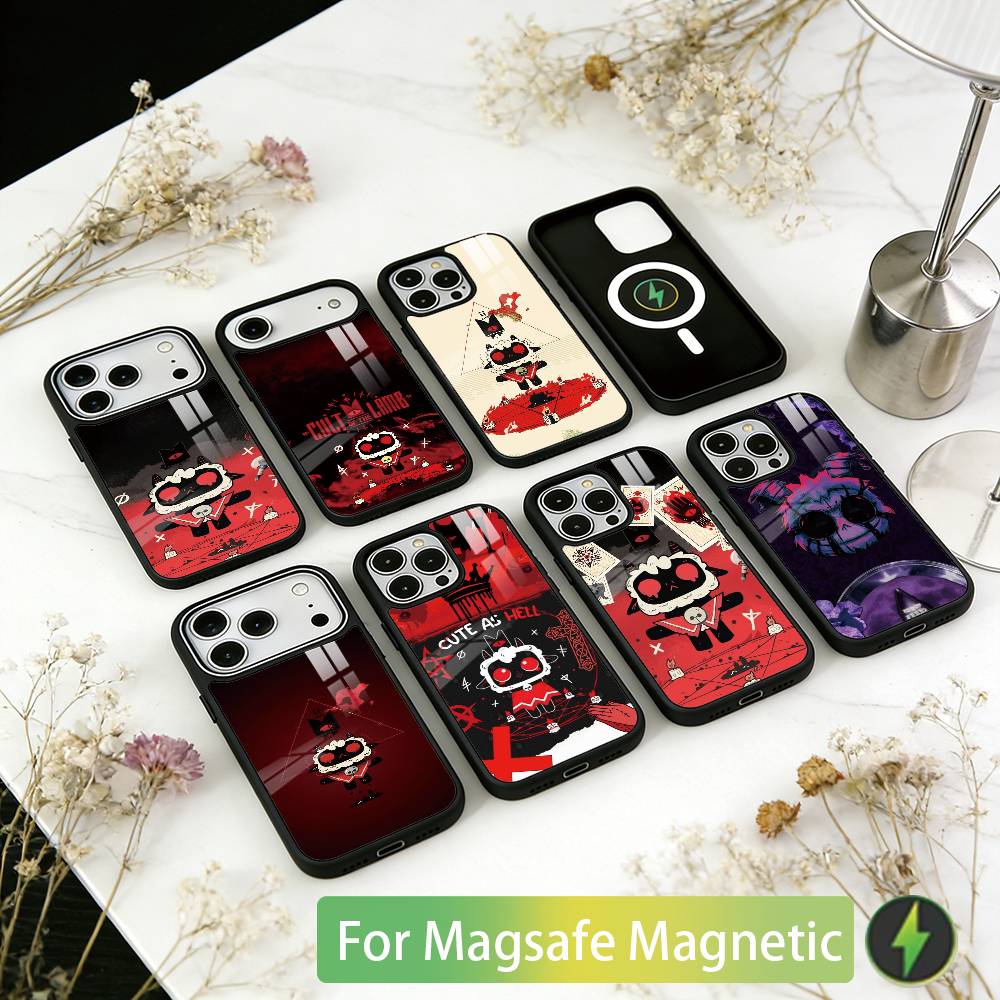 Games Cult of the Lamb Phone Case For iPhone17,16,15,14,13,12,11 Plus,Pro Magnetic For Magsafe Wireless Charging