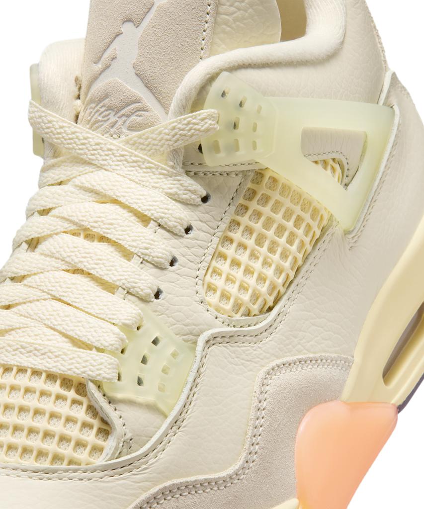 Nike Air Jordan 4 Retro Bird Of Paradise W - Coconut Milk:Bright Mango:Muslin / Hv0823-101