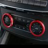 Aluminium Alloy Car Air Conditioner Knob Ring Sticker Trim For Mercedes Benz C Class W204 2008-2013 Auto Interior Accessories