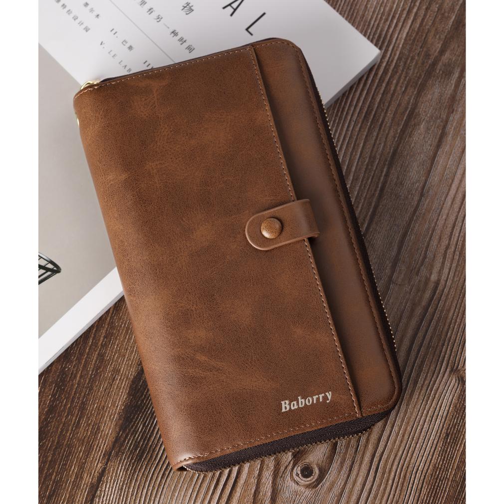 Мужской кошелёк на молнии в винтажном стиле