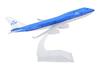 TANG DYNASTY 16cm KLM Royal Dutch Airlines B747 Alloy Airplane Model Toy 1/400