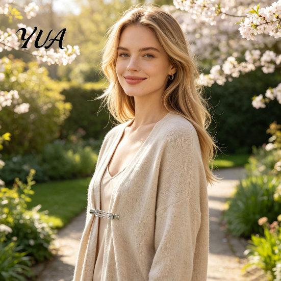 Cardigan Clips for Women 3Pcs Vintage Sweater Girls, Retro Double Chains Clips, Elegant Collar Clip Stylish Dresses Shawls, Waist Cincher Loose Tops,
