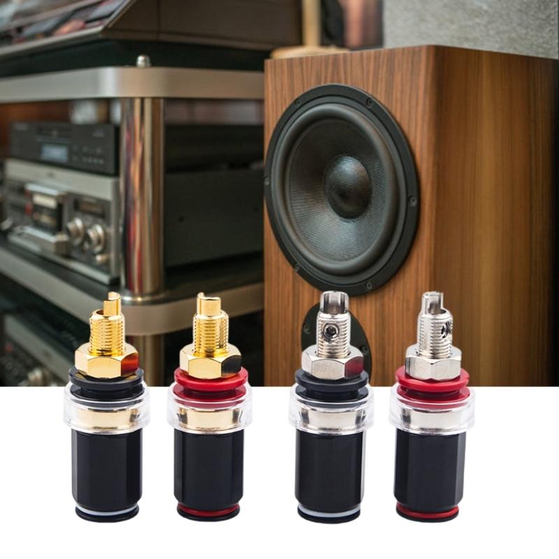 Золотое покрытие Женская wiring короткий клеммник banana-розетки Horn-штекеры для Hi-Fi аудио энтузиастов звукорежиссера