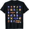 Футболка с пиксельным портретом персонажа Legend Of Zelda на сетке