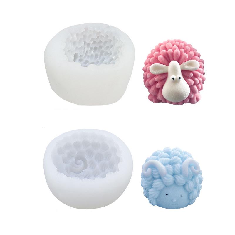 Silicone Soap Candle Mold Creative Cartoon Home Supplies Multiple Styles Washable Gifts DIY Aromatherapy Durable Accessories