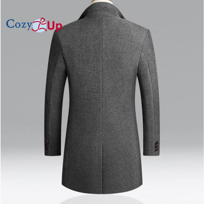 Cozy Up Мужское полушерстяное пальто со съемными клетчатыми шарфами, однобортное полупальто с зубчатым воротником