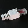 White Rj45 Tool-Less Connector No Crimp Connectors Cctv Ethernet Cable Head Plug