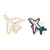 Funny Metal Enamel Badge Airliner Letter Aircraft Brooch Cartoon Airplane Lapel Pin  Jewelry Gift