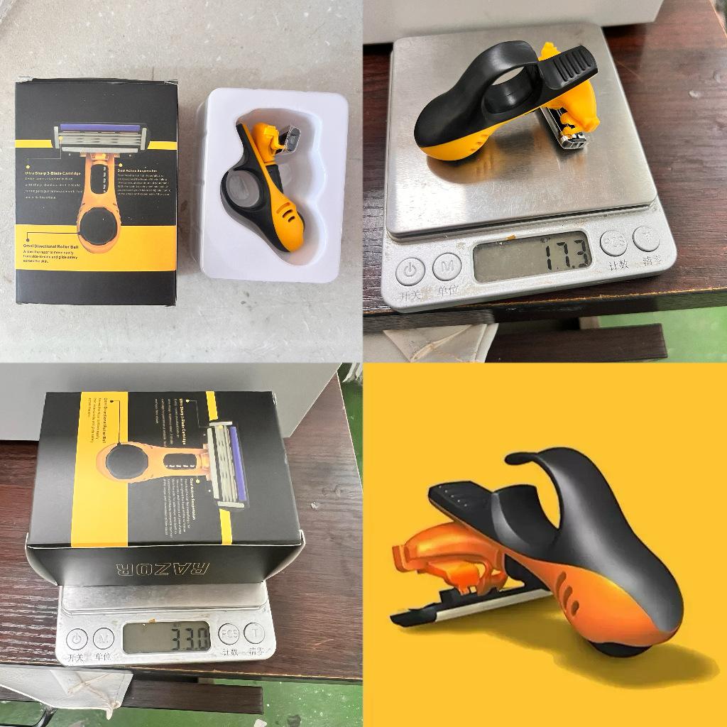 Men's Head and Skull Shaving Razor Manual Shaving Head Razor Small Car-shaped Portable Hair Clipper Shaver