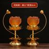 2pcs Lantern Lotus Shaped Flower Simulated Candlestick Ancestral Hall Supplies Pray for Auspiciousness Temple Home Decoration