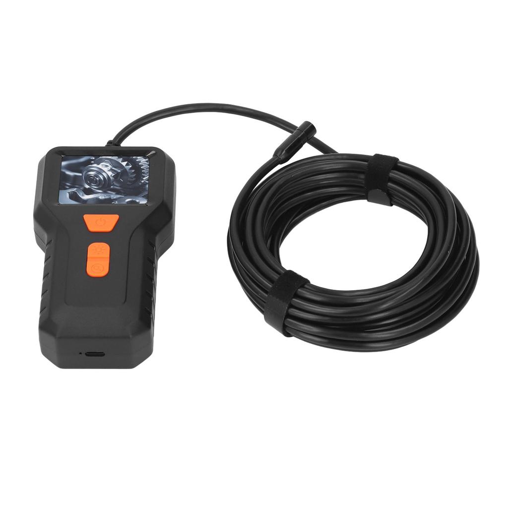 Промышленная инспекционная камера с 2-дюймовым HD-дисплеем, портативная, с кабелем 5 метров, объективом 8 мм, цифровая камера-змеевик.
