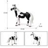 Домашние животные Модель лошади Экшн Аппалуза Гарвард Ганновер Клейдесдаль Кватер Арабская лошадь Фигурки Конный спорт Игрушки для детей