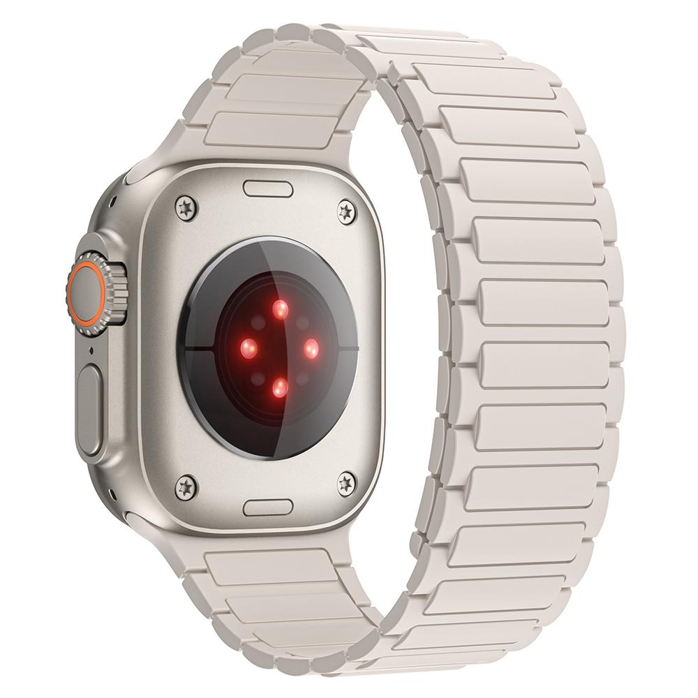 Для Apple Watch 10 46 мм Ultra 2 49 мм 9 8 7 45 мм SE 6 5 4 44 мм 3 2 1 42 мм Магнитный силиконовый ремешок для часов