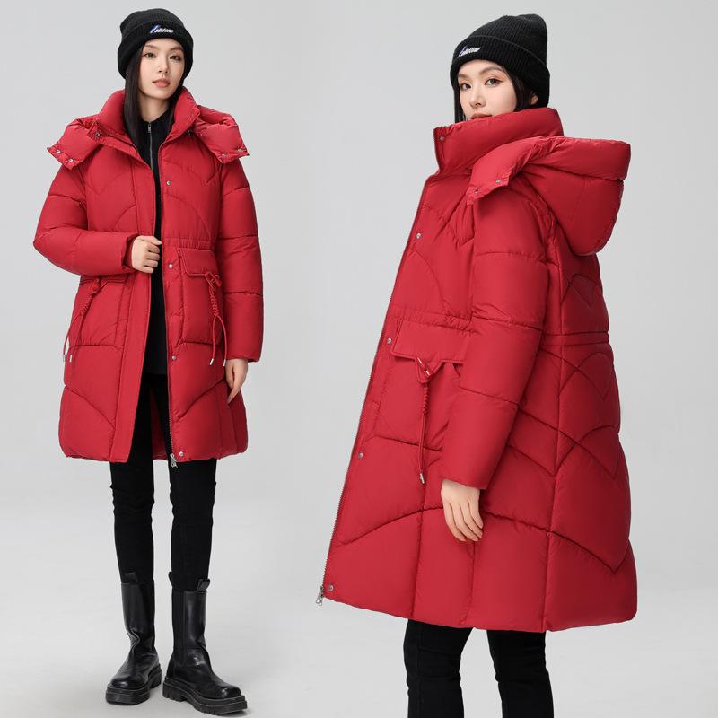 Women's Down Jacket, Mid-length, New Hot-selling Winter Style, Thickened and Warm, Fashionable and Stylish Coat, Loose Waist
