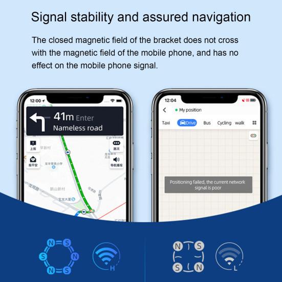 Автомобильный держатель для телефона, магнитный, с вращением на 360 градусов, универсальный автомобильный воздуховод
