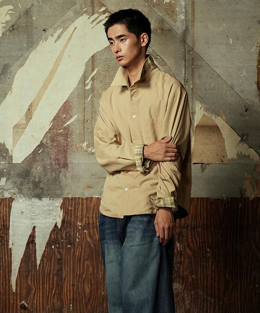 YIYAE Reversible Shirts _ Beige Yellow