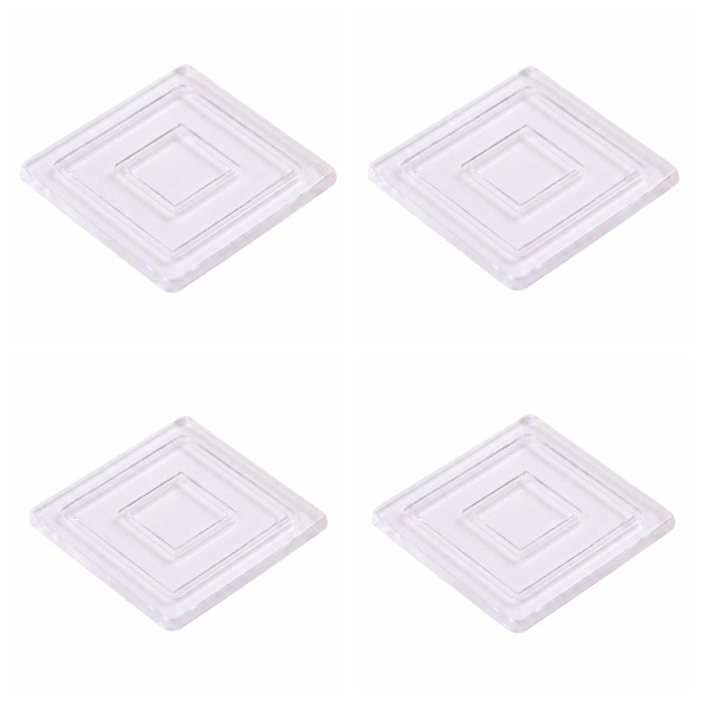 4Pcs Self Adhesive Silent Table Foot Mat Transparent Sofa Chair Foot Fixed Pads Sofa Corner