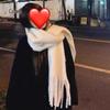 Korean Imitation Cashmere Plaid Scarf for Women - Thick, Warm, Versatile Autumn/Winter Fashion