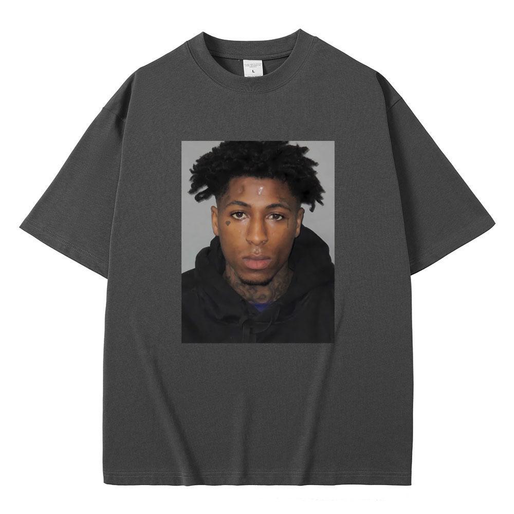Футболка с фотографией рэпера Youngboy Never Broke Again, мужская и женская, хип-хоп, винтажная, из чистого хлопка, мужская футболка оверсайз