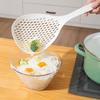 1Pcs Anti-scald Food Straining Spoon Skimmer Colander Strainer New Plastic Spoon