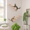 Wooden Cat Wall Steps Climbing Kitten Ladder With Sisal Rope Scratching Post Scratcher Tree Pet Furniture For Indoor Cats