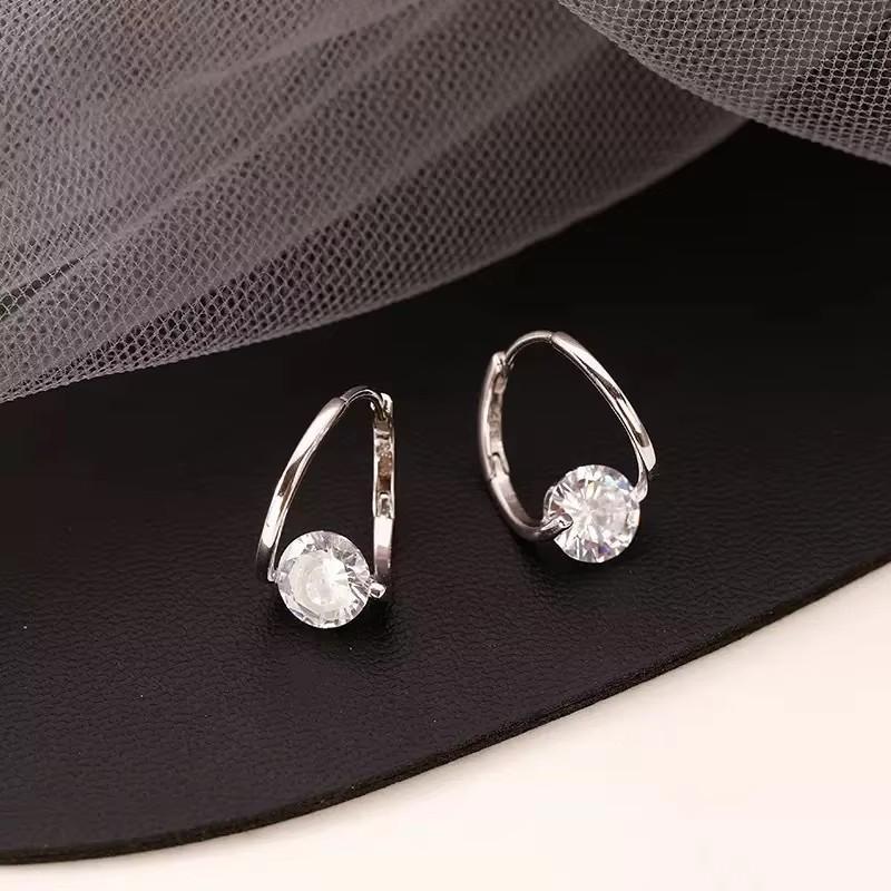 925 Silver Needle Korean Fashion Crystal Flower Earrings For Women Jewelry Trending New Luxury Zircon Flowers Stud Earrings