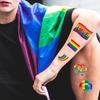 18Pcs Colorful Rainbow Tattoo Stickers Waterproof Temporary Tattoo Stickers Leg Arm Hand Foot