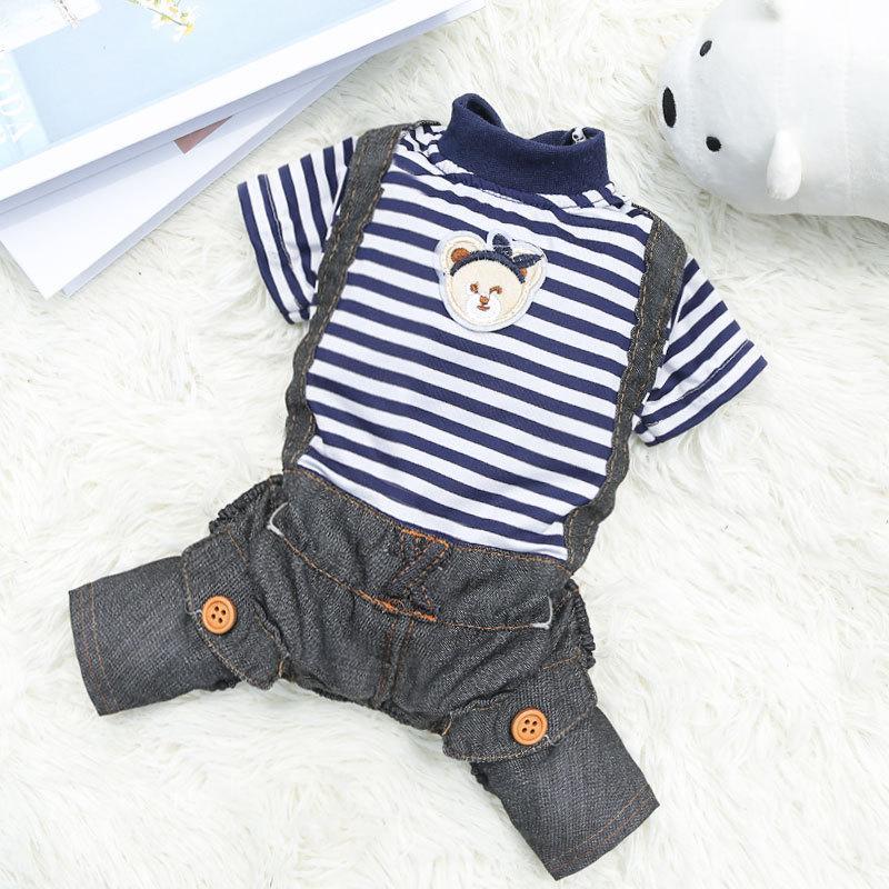 Комбинезон для собаки Квад Полосатый Медведь Размер Одежда для собаки Юбка Брюки Одежда для питомца Товары для кошек