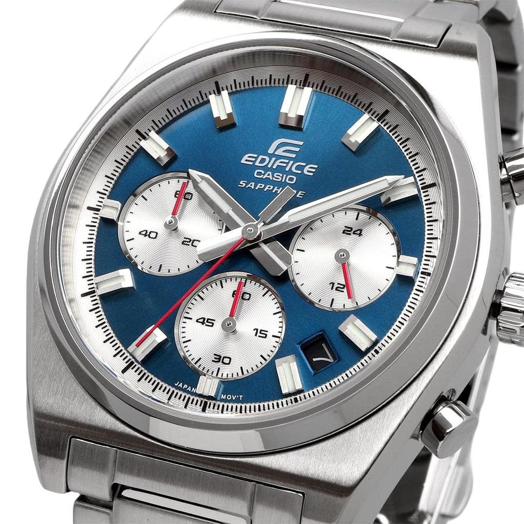 Часы CASIO EDIFICE Chronograph Chronograph Sapphire Glass Blue Overseas Model [Edifice] Мужские EFB-730D-2AV [Товар]