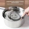 Yousheng 3 л/1 л Миска для воды для собак из нержавеющей стали Медленная кормушка Защита от проливания Большая емкость Автоматическая поилка для домашних животных для маленьких, средних и крупных животных