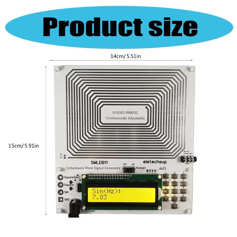 Регулируемый 0,01 Гц - 30000 Гц 7,83 Гц Резонанс Шумана Низкочастотный Генератор Импульсных Волн Звуковой Резонатор Генератор Сигнала