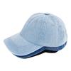 Новая джинсовая бейсболка с легкой пластиной, кепка из чистого хлопка с эффектом стирки, женская универсальная, для маленького лица, солнцезащитный козырек