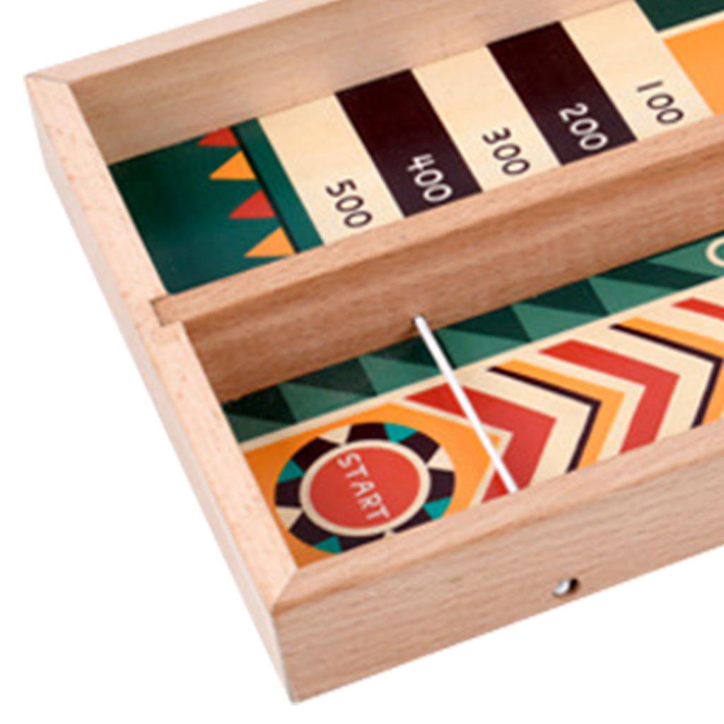 Kids Wooden Table Hockey Game Interactive Educational Endless Fun Fast Sling Desktop Game