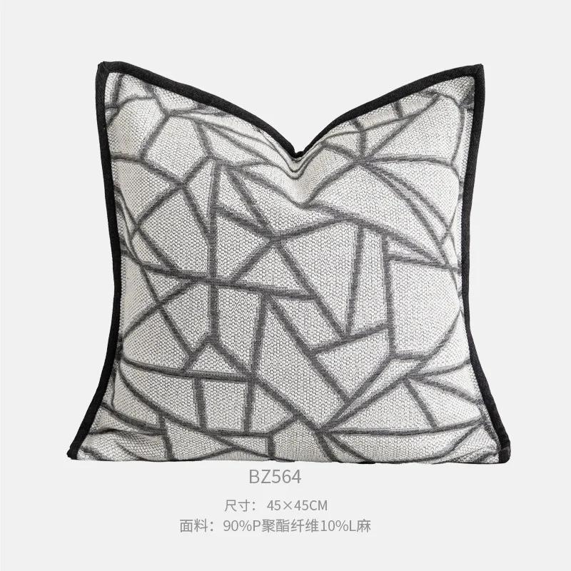 Чехол для подушки Современная модная модель для комнаты, кровати, дивана, украшения для дома, хлопковая льняная наволочка для отеля, мягкая и удобная
