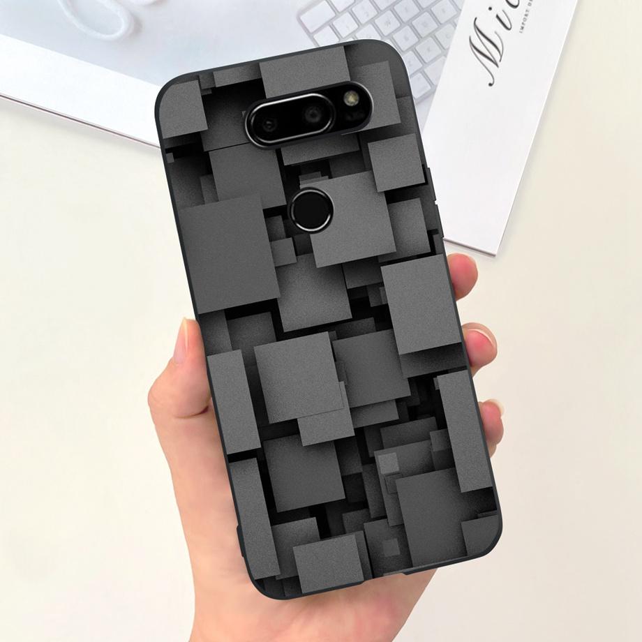 Чехол для LG V30 LG V35 ThinQ V40 V50 V50s ThinQ G8X ThinQ Мягкий Матовый Силиконовый Чехол Funda Задняя Крышка Кролик Цветок Астронавт Сумка