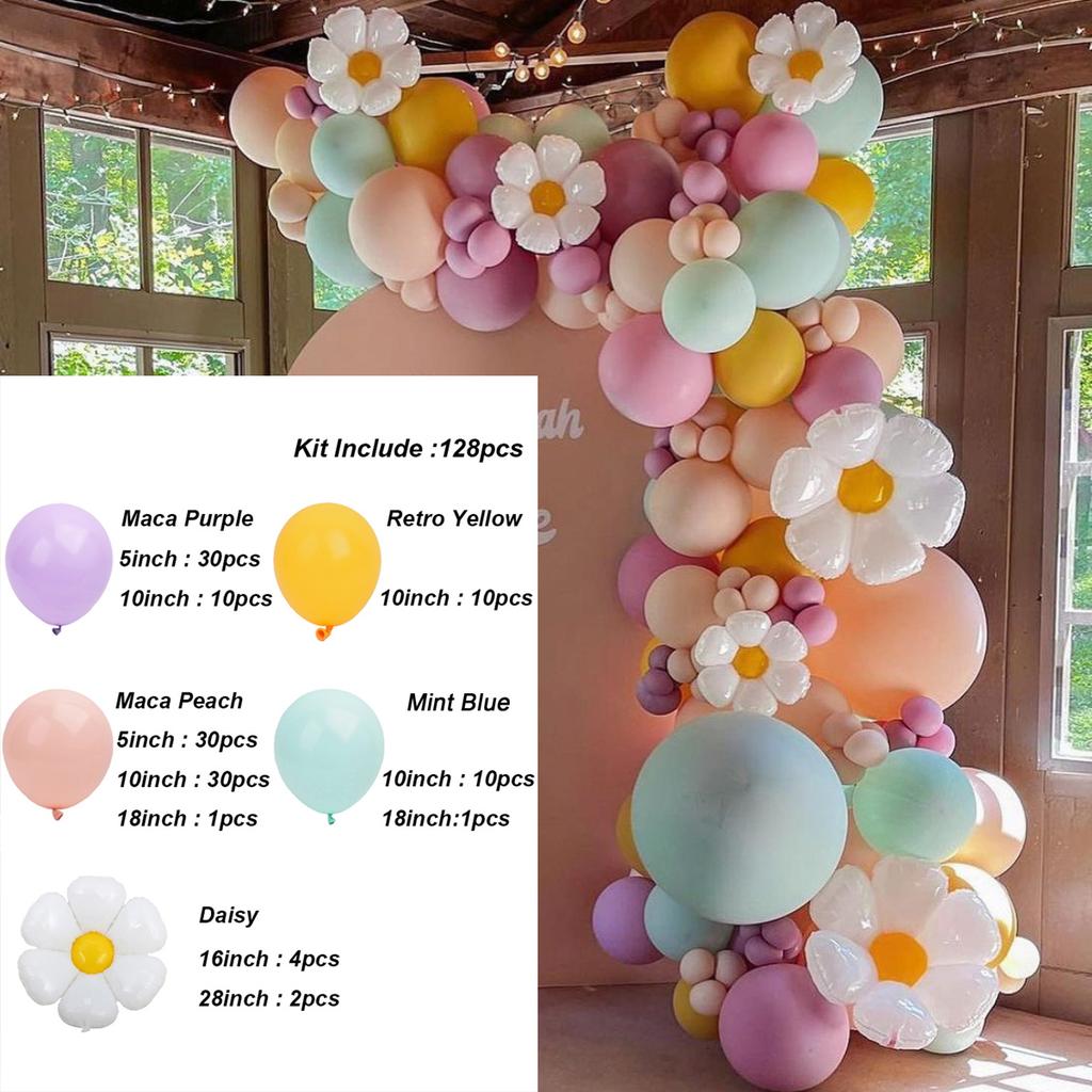 Pastel Balloon Garland Arch Kit Pink Blue Balloons Set Baby Shower Boy Girl Birthday Party Decoration Wedding Gender Reveal Baptism Christening
