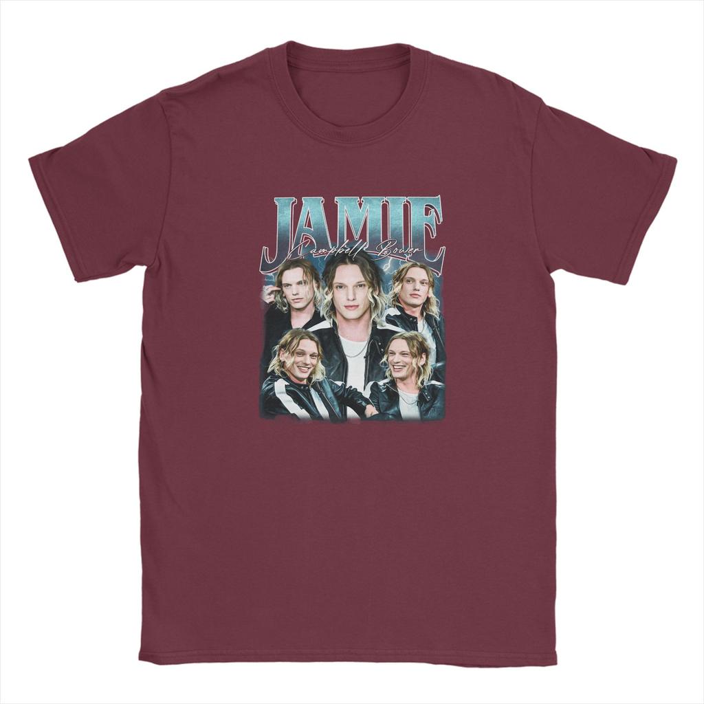 Casual TShirt Summer JJamie Campbell Bower Trendy Cool T Shirts 100 Cotton Tshirt for Fun Loose Short Sleeve Clothing