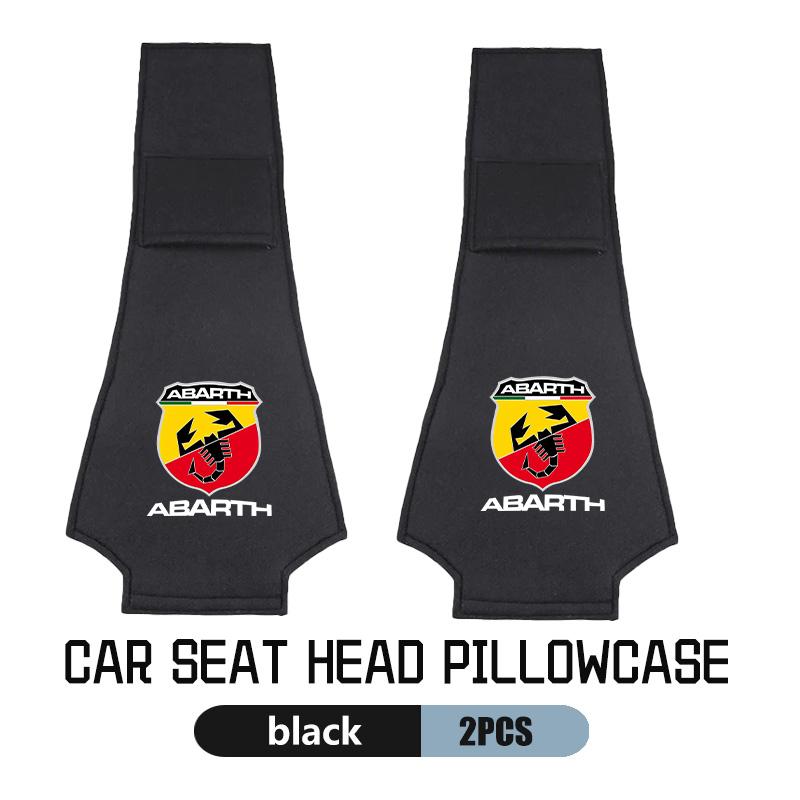 Для автомобиля Abarth Стиль Чехол на подголовник Подушка для шеи на сиденье Чехол FIAT 500 FR Ducato Doblo Freemont Idea Stilo Panda