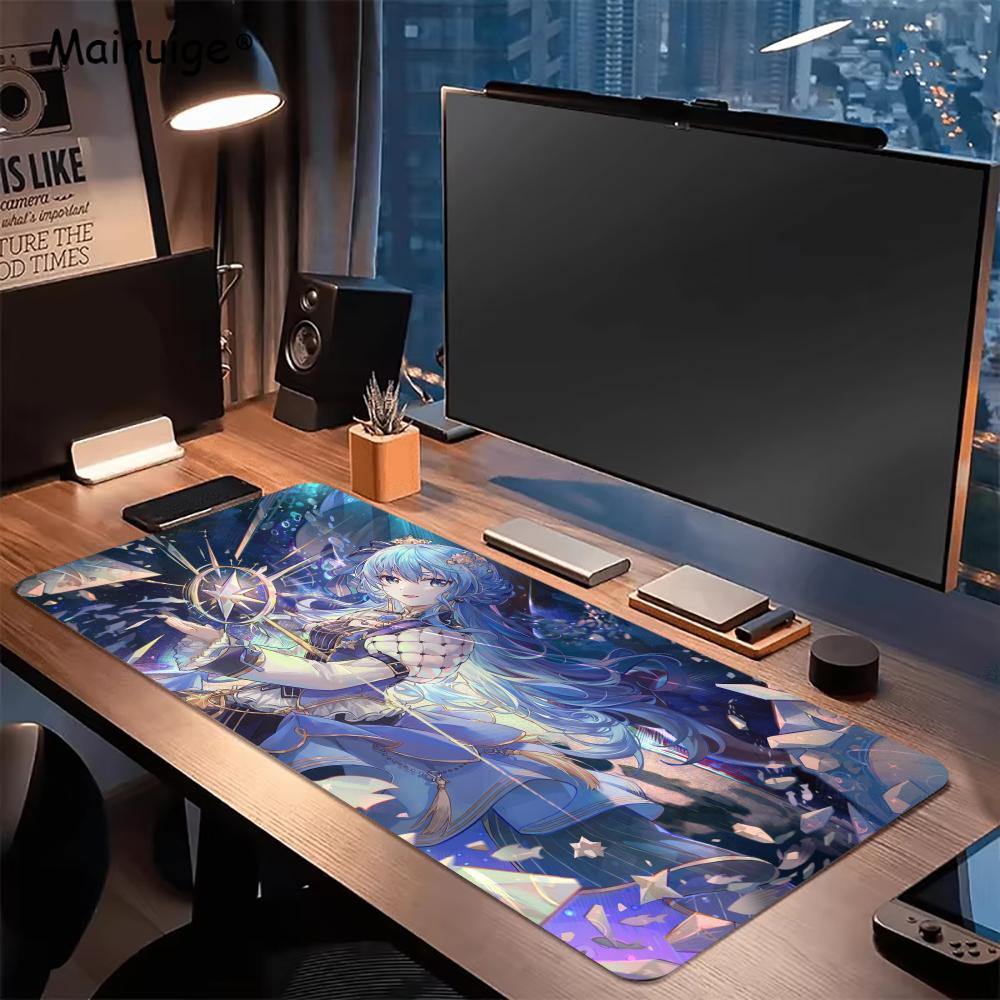 Hololive Hoshimachi Suisei Mousepad Non-slip Desk Pad Extended Computer Mouse Mat for Gamer Table Decor Pc Accessories Desk Mat