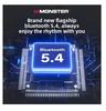 2025  New Monster MQT52 TWS Wireless Bluetooth 5.4 Headset HIFI Stereo Music Gaming Earphones Talking Noise Canceling Earbuds