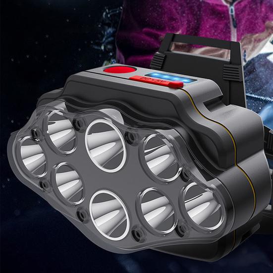 Bicycle Headlight 360 Degrees Adjustable LED Indicator USB Rechargeable Super Bright Lightweight Night Riding Road Mountain Bike Front Lamp